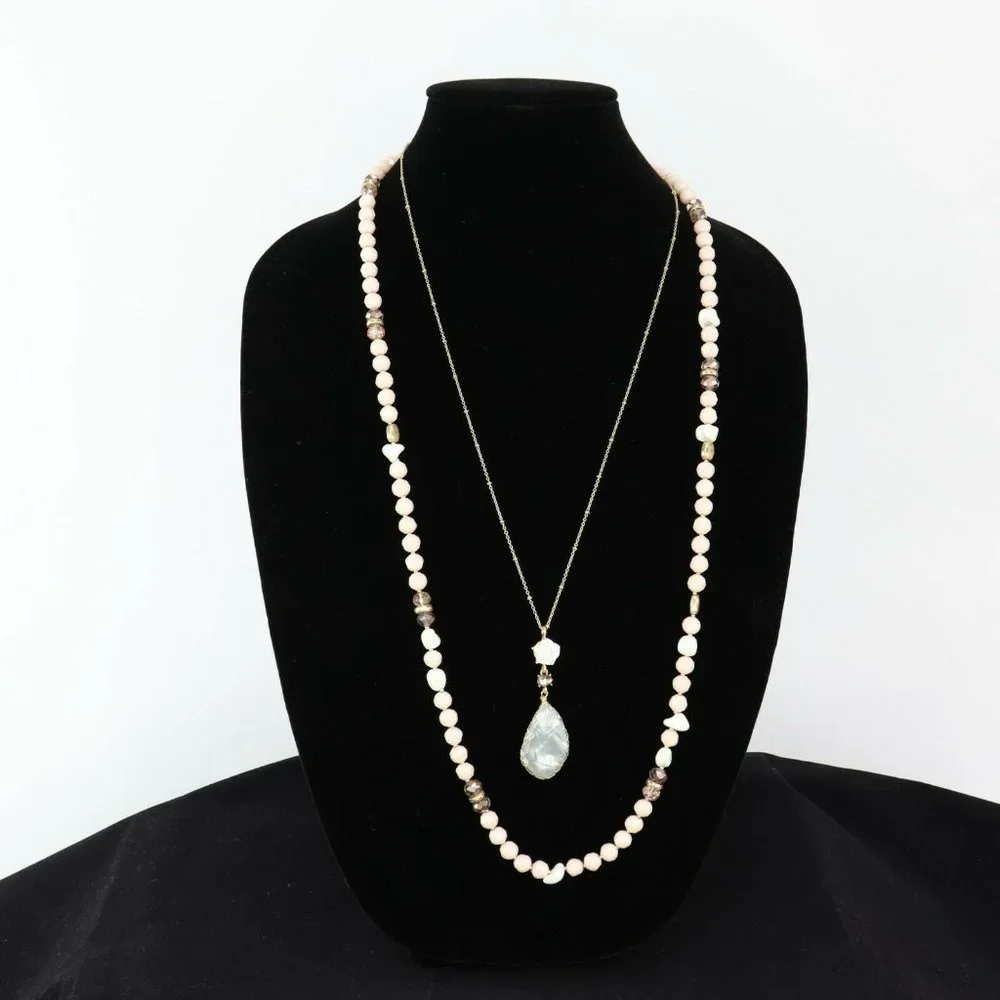 lonna & lilly Gold-Tone Bead & Stone Necklace - Picture 1 of 5
